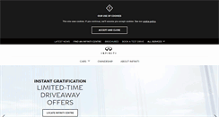 Desktop Screenshot of infiniticars.com.au